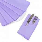 17 in. Polyester Napkins Lavender 17 in. Polyester Napkins Lavender