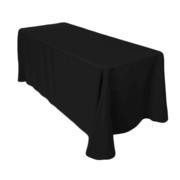 90 x 132 in rectangular tablecloth Black 90 x 132 in rectangular tablecloth Black