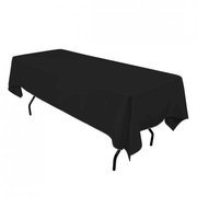 60x102 Rectangular Polyester Tablecloth Black 60x102 Rectangular Polyester Tablecloth Black