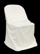 White Polyester Cover for Folding Chair White Polyester Cover for Folding Chair